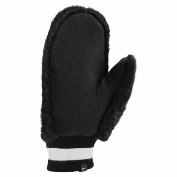 NWT Nike Women’s Warm Faux Fur Mittens - Size XS/S - Picture 2 of 7